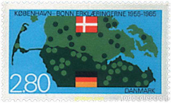 Sellos: 96546 MNH DINAMARCA 1985 30 ANIVERSARIO DE LA DECLARACION COMUN BONN-COPENHAGUE
