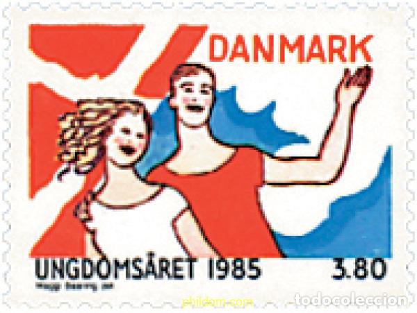 Sellos: 96208 MNH DINAMARCA 1985 A&Ntilde;O INTERNACIONAL DE LA JUVENTUD