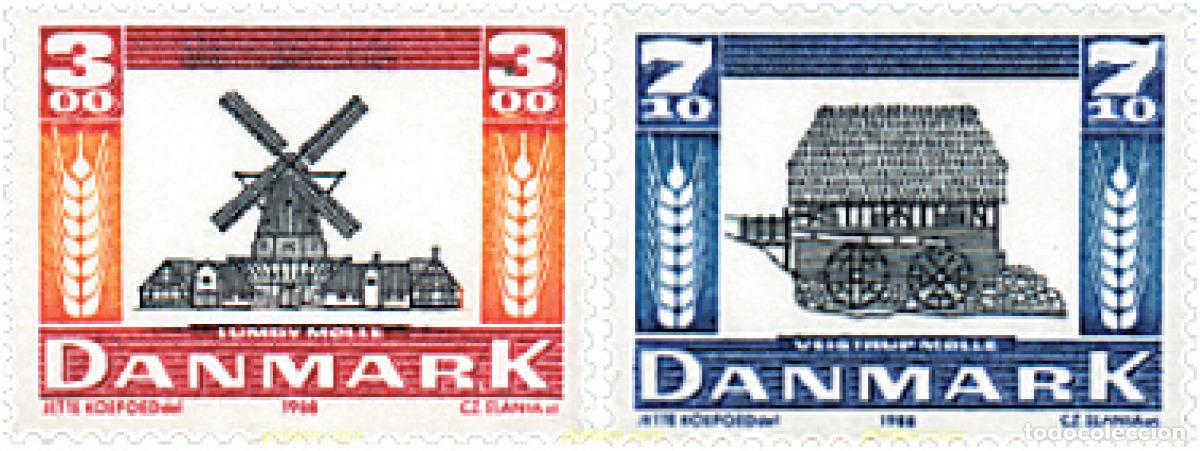 Sellos: 96291 MNH DINAMARCA 1988 MOLINOS