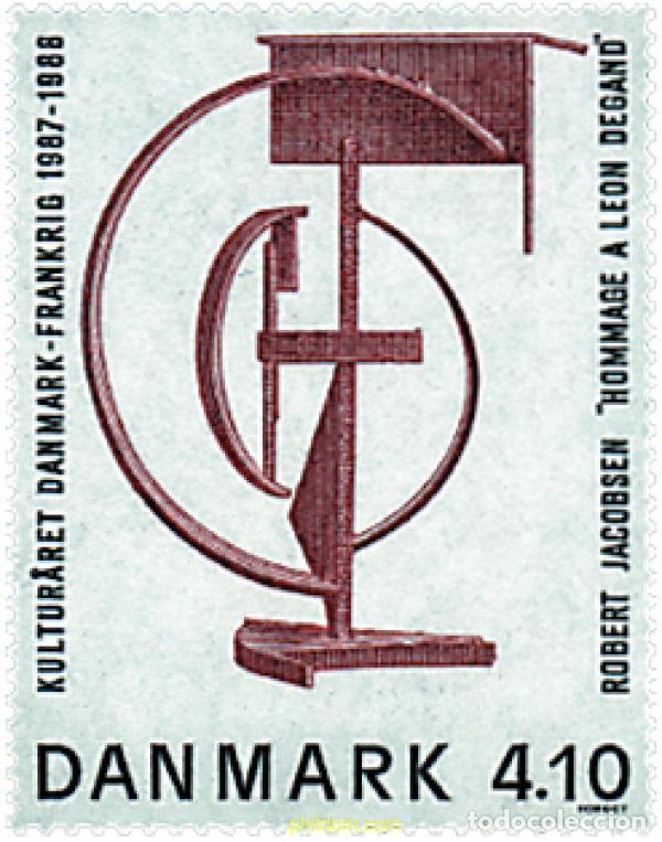 Sellos: 96287 MNH DINAMARCA 1988 A&Ntilde;O CULTURAL FRANCIA-DINAMARCA