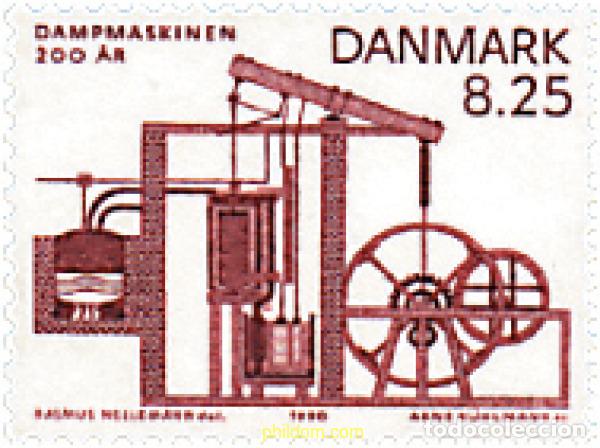 Sellos: 96334 MNH DINAMARCA 1990 2 CENTENARIO DE LA MAQUINA DE VAPOR