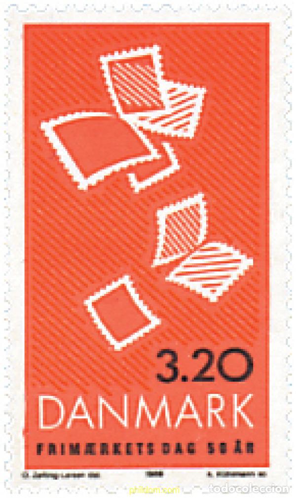 Sellos: 96318 MNH DINAMARCA 1989 50 ANIVERSARIO DEL DIA DEL SELLO