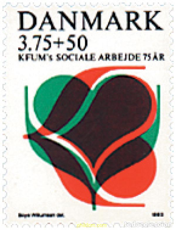 Sellos: 96437 MNH DINAMARCA 1993 75 ANIVERSARIO DE LA ORGANIZACION CARITATIVA KFUM