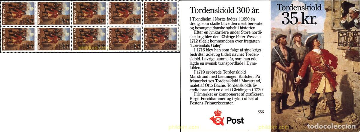Sellos: 3443 MNH DINAMARCA 1990 300 ANIVERSARIO DEL NACIMIENTO DE PETER WESSEL