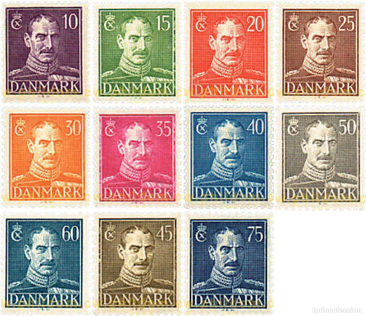 Sellos: 607709 HINGED DINAMARCA 1942 REY CHRISTIAN X