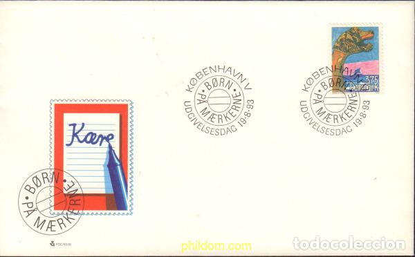 Briefmarken: 432288 MNH DINAMARCA 1993 CONCURSO DE DISE&Ntilde;O INFANTIL DE SELLOS