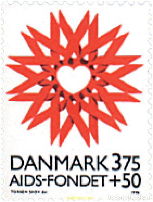 Sellos: 96492 MNH DINAMARCA 1996 PRO FUNDACION DE AYUDA CONTRA LA SIDA