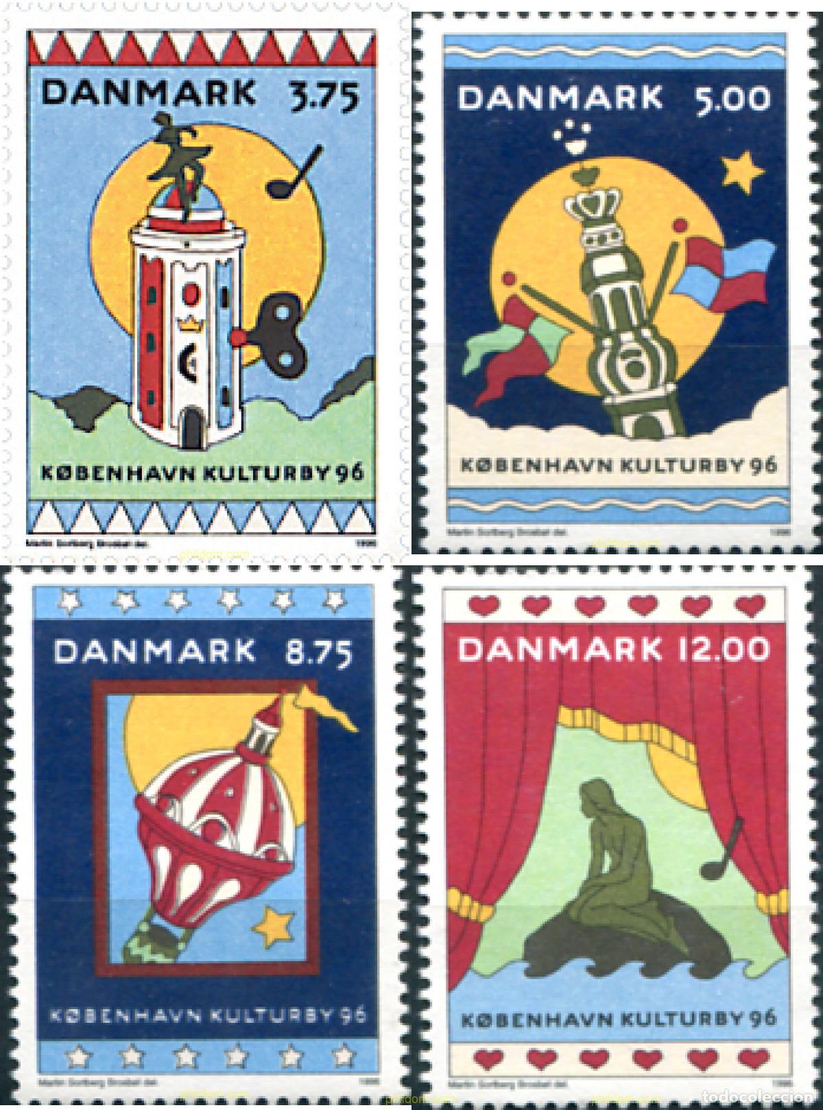 Sellos: 96484 MNH DINAMARCA 1996 COPENHAGUE, CAPITAL EUROPEA DE LA CULTURA 1996
