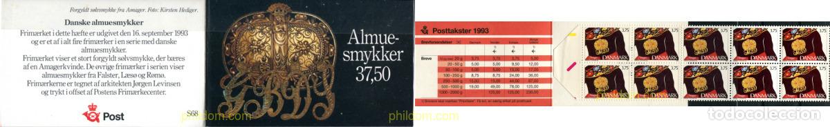 Sellos: 1326 MNH DINAMARCA 1993 TRAJES FOLCLORICOS FEMENINOS