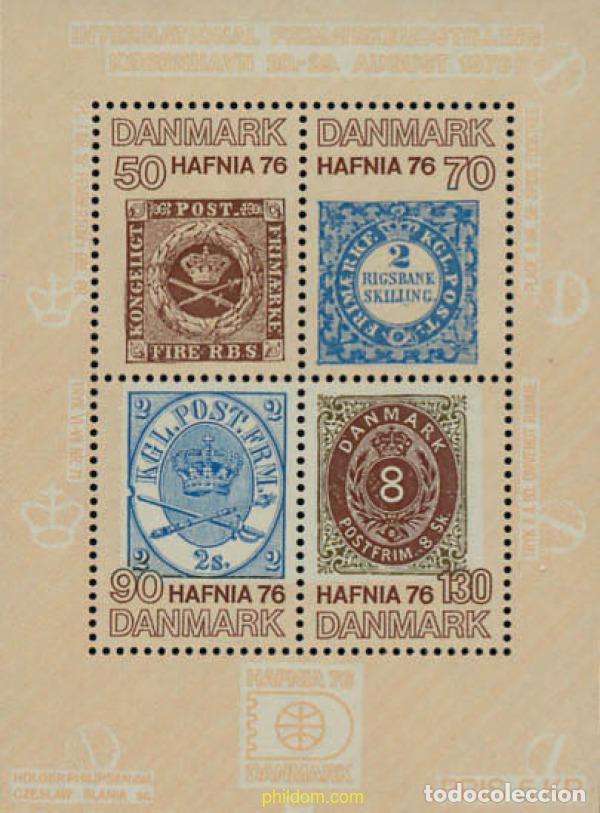 Sellos: 96545 MNH DINAMARCA 1975 HAFNIA 76. EXPOSICION FILATELICA INTERNACIONAL