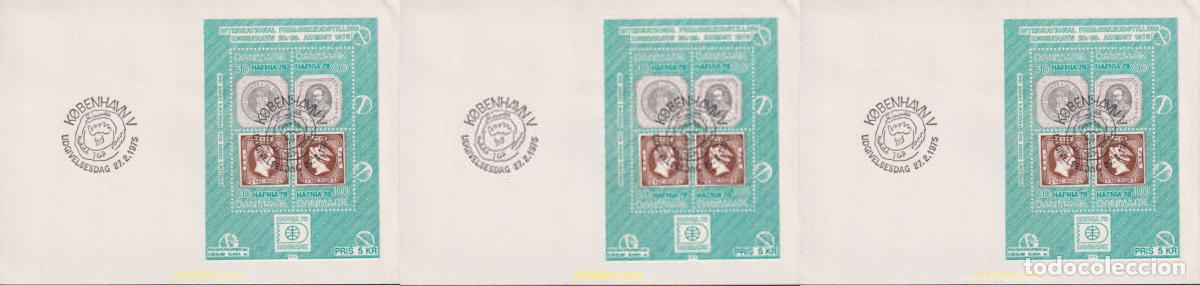 Sellos: 432311 MNH DINAMARCA 1975 HAFNIA 76. EXPOSICION FILATELICA INTERNACIONAL