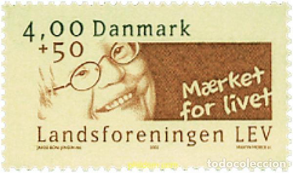 Sellos: 99051 MNH DINAMARCA 2002 50 ANIVERSARIO DE LA ASOCIACION NACIONAL DE DISCAPACITADOS MENTALES
