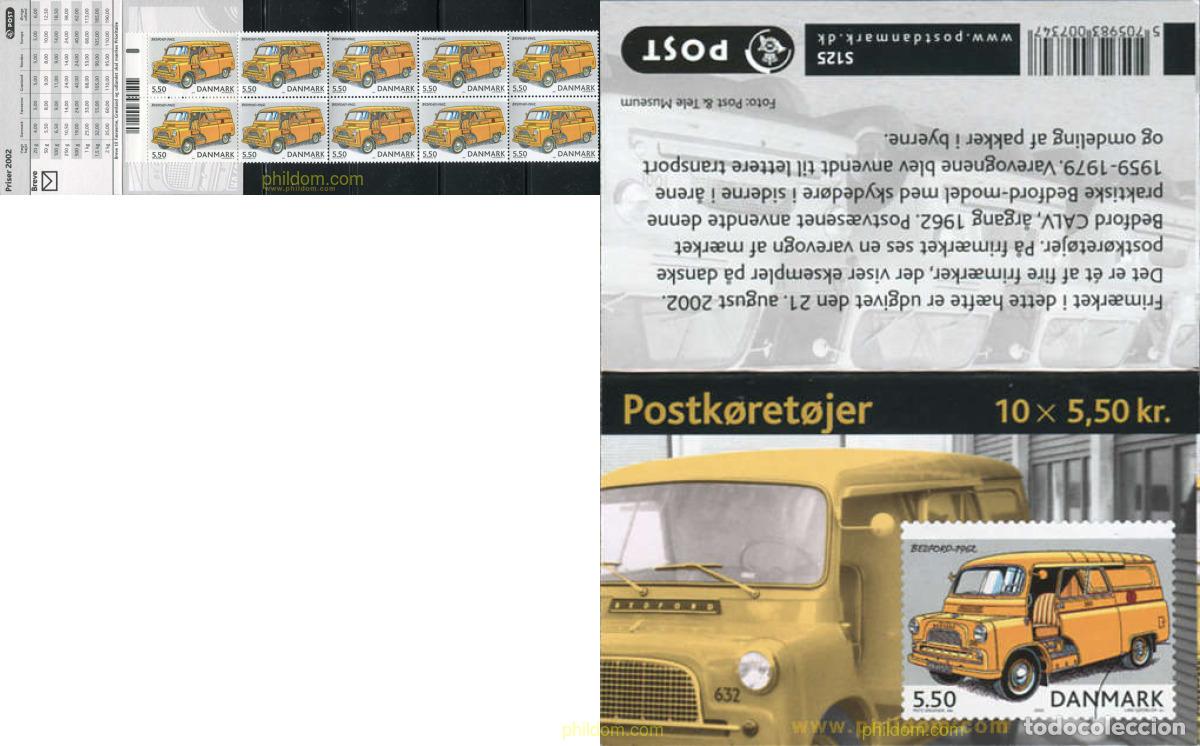 Sellos: 609813 MNH DINAMARCA 2002 VEHICULOS POSTALES