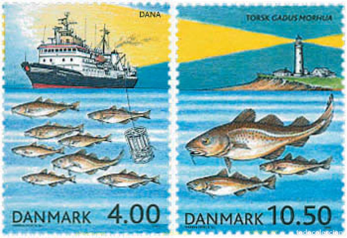 Sellos: 103654 MNH DINAMARCA 2002 CENTENARIO DEL CONSEJO INTERNACIONAL PARA LA EXPLOTACION DEL MAR