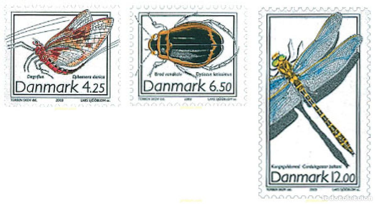 Sellos: 127526 MNH DINAMARCA 2003 INSECTOS