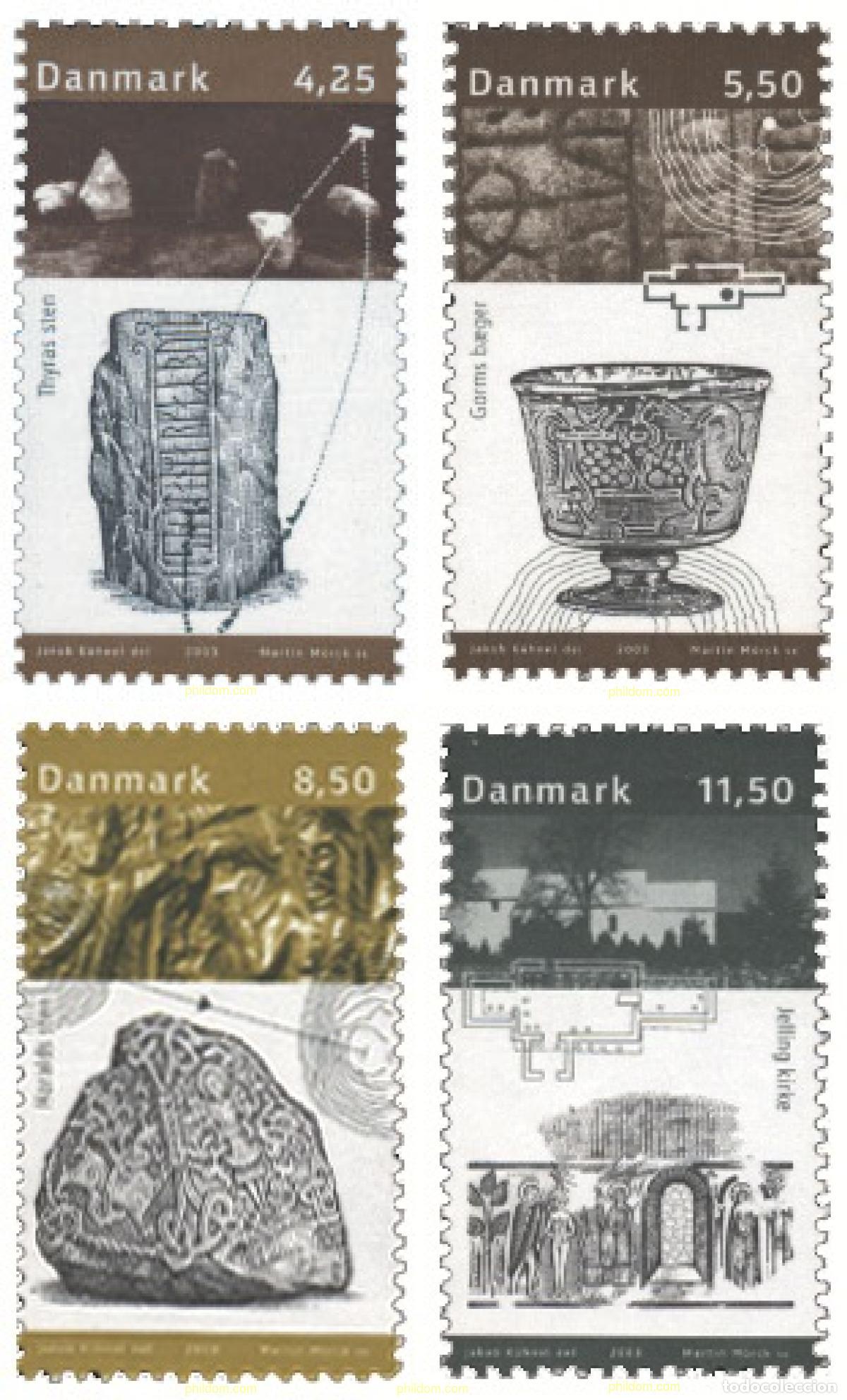 Sellos: 136801 MNH DINAMARCA 2003 MUSEO JELLING-DES-ROIS