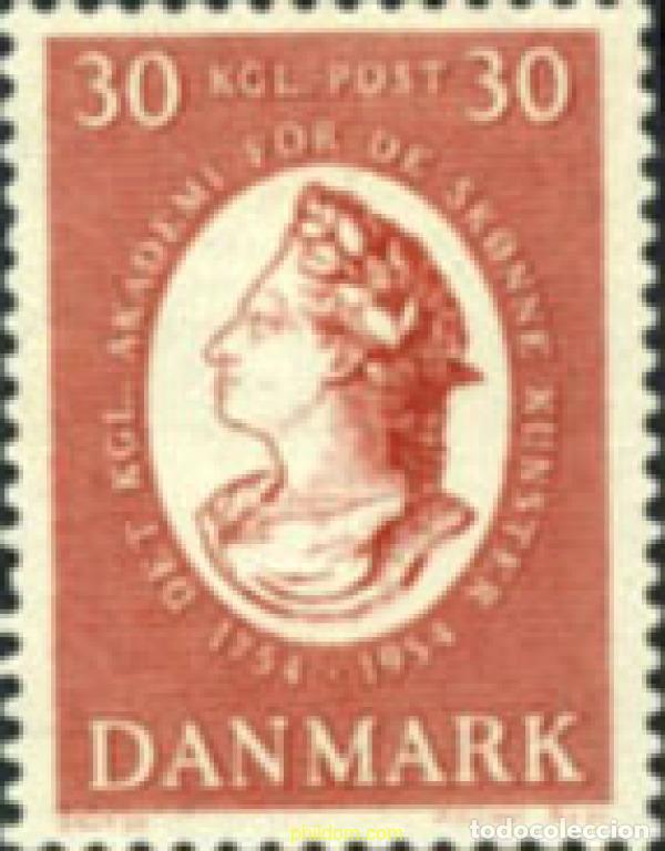 Sellos: 143461 MNH DINAMARCA 1954 BICENTENARIO DE LA ACADEMIA DE BELLAS ARTES