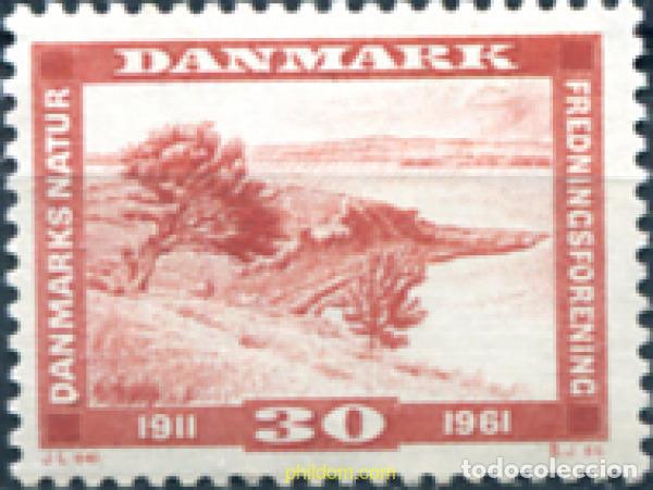 Sellos: 143586 MNH DINAMARCA 1961 50 ANIVERSARIO DE LA SOCIEDAD PARA LA SALVAGUARDA DE LA NATURALEZA