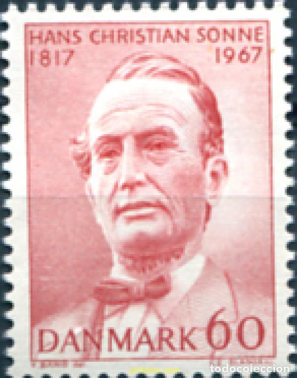 Selos: 143775 MNH DINAMARCA 1967 150 ANIVERSARIO DEL NACIMIENTO DE HANS CHRISTIAN SONNE