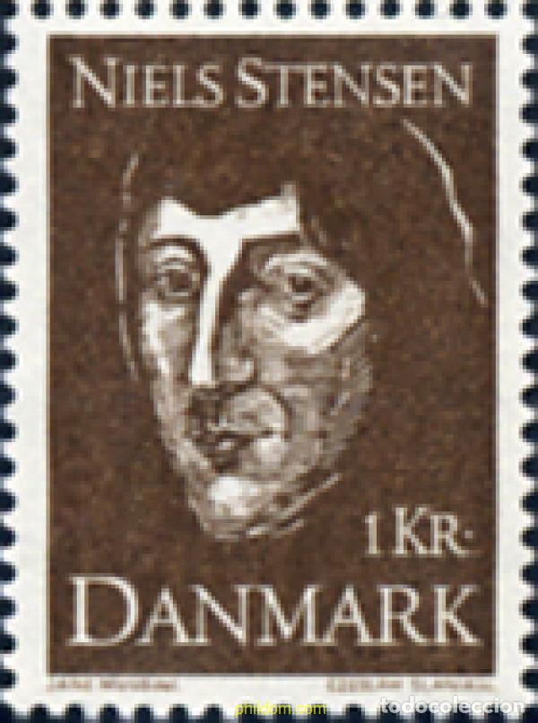 Francobolli: 143804 MNH DINAMARCA 1969 3 CENTENARIO DE LA PUBLICACION DE LOS CUERPOS SOLIDOS DE NIELS STENSEN