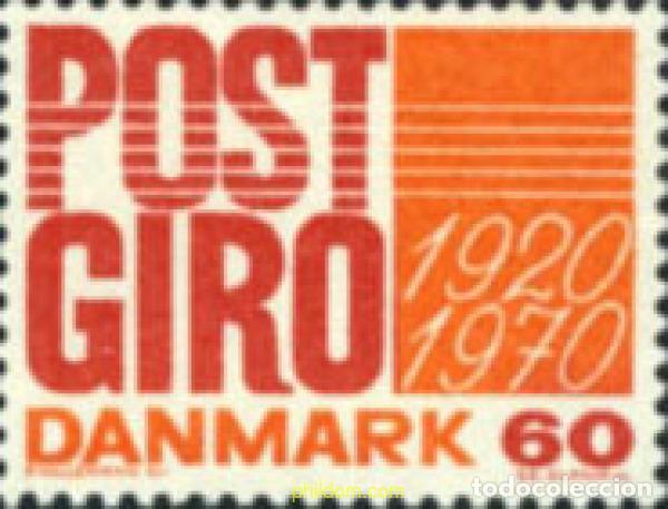 Francobolli: 143812 MNH DINAMARCA 1970 50 ANIVERSARIO DEL SERVICIO DE CHEQUES POSTALES