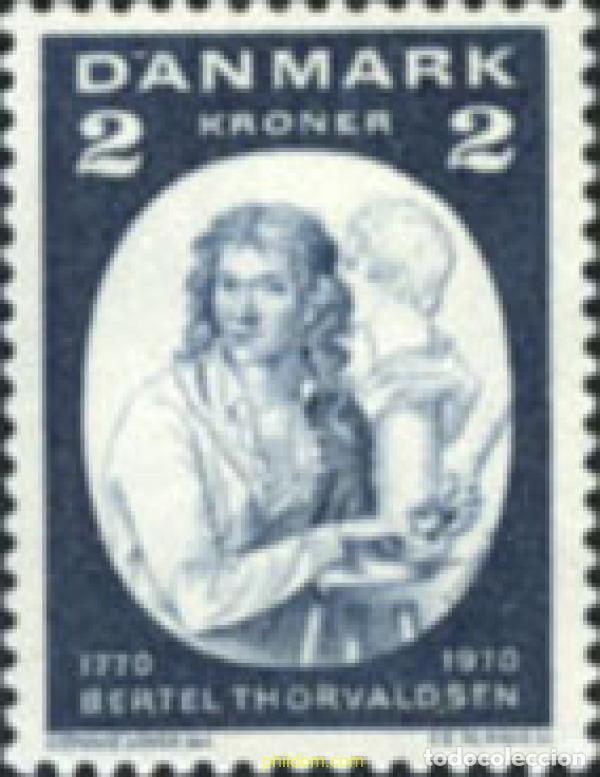 Sellos: 143840 MNH DINAMARCA 1970 200 ANIVERSARIO DEL NACIMIENTO DEL ESCULTOR BERTEL THORVALDSEN