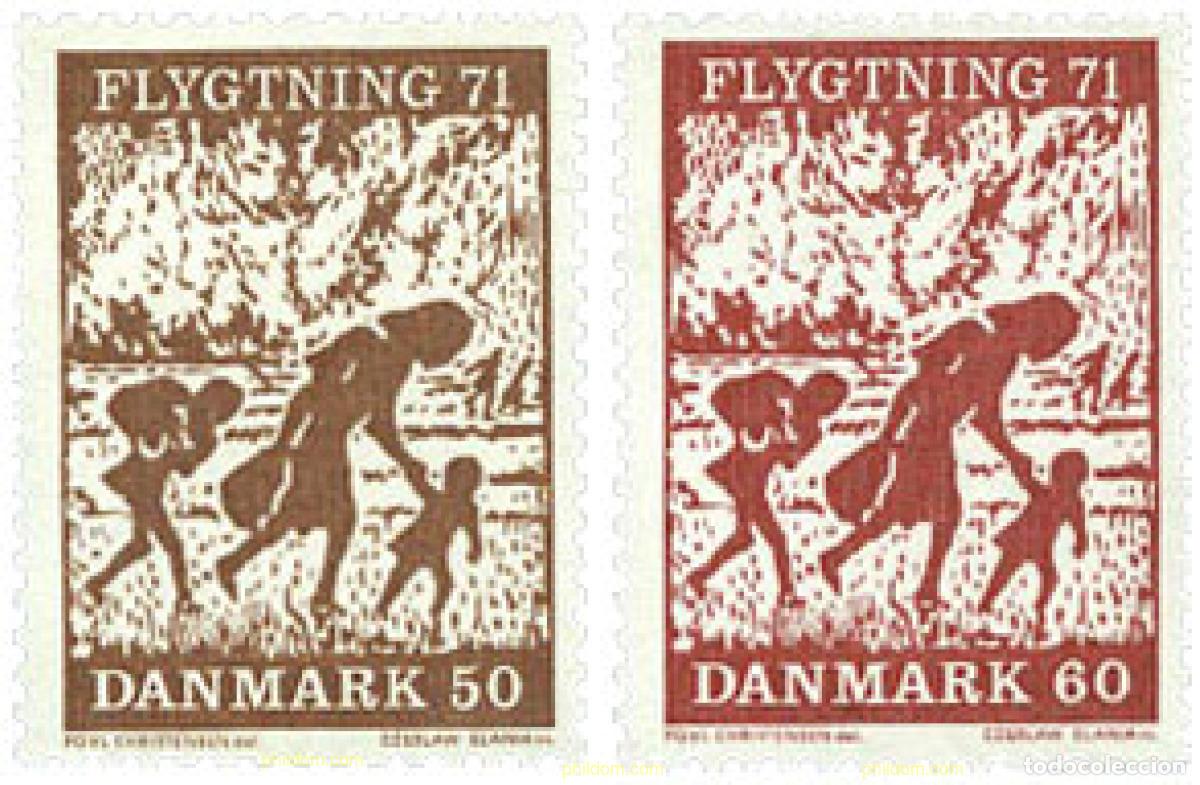 Sellos: 143842 MNH DINAMARCA 1971 AYUDA A LOS REFUGIADOS