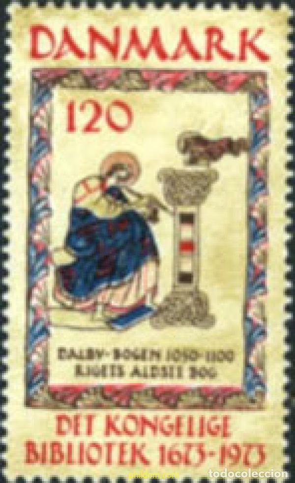Sellos: 143871 MNH DINAMARCA 1973 300 ANIVERSARIO DE LA BIBLIOTECA REAL