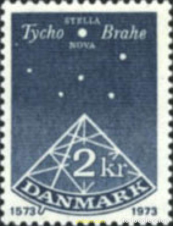 Sellos: 143872 MNH DINAMARCA 1973 4 CENTENARIO DE LA PUBLICACION DEL LIBRO &rdquo;DE NOVA STELLA&rdquo;