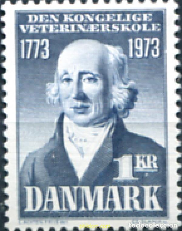 Sellos: 143868 MNH DINAMARCA 1973 BICENTENARIO DE LA FUNDACION DEL COLEGIO REAL VETERINARIO CHRISTIANSHAVN