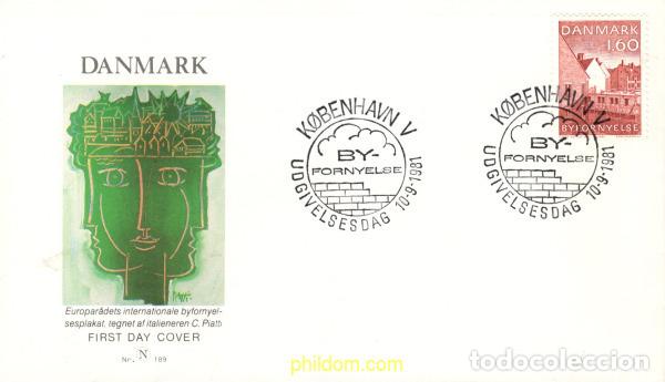 Francobolli: 446513 MNH DINAMARCA 1981 CAMPA&Ntilde;A EUROPEA PARA LA RECONSTRUCCION DE LAS CIUDADES EUROPEAS