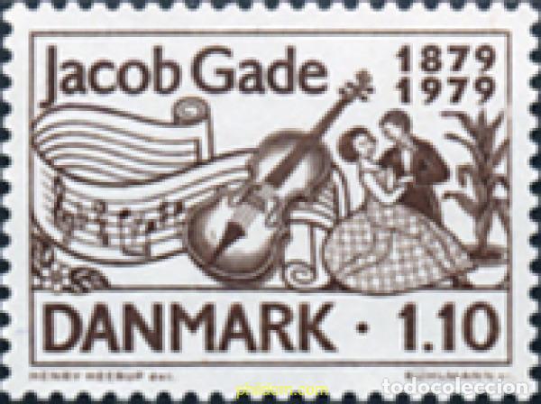 Selos: 144028 MNH DINAMARCA 1979 CENTENARIO DEL NACIMIENTO DE JACOB GADE
