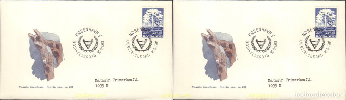 Briefmarken: 446514 MNH DINAMARCA 1981 A&Ntilde;O INTERNACIONAL DE LAS PERSONAS DISCAPACITADAS