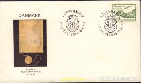 Briefmarken: 446534 MNH DINAMARCA 1982 400 ANIVERSARIO DEL ESTABLECIMIENTO DEL SERVICIO DE ARCHIVOS