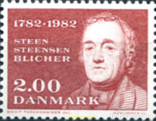 Timbres: 144164 MNH DINAMARCA 1982 200 ANIVERSARIO DEL NACIMIENTO DEL POETA STEEN STEENSEN BLICHER