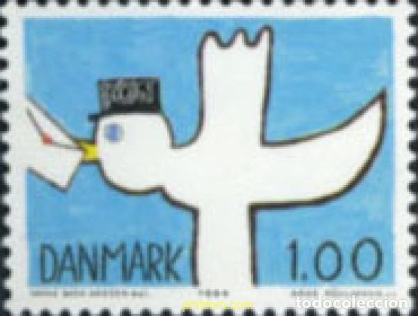 Sellos: 144289 MNH DINAMARCA 1984 PRIMER PREMIO DEL CONCURSO ORGANIZADO EN OCASION DEL A&Ntilde;O MUNDIAL DE LAS