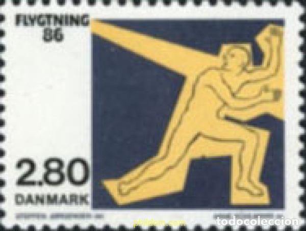 Sellos: 144325 MNH DINAMARCA 1986 CAMPA&Ntilde;A EUROPEA A FAVOR DE LOS REFUGIADOS