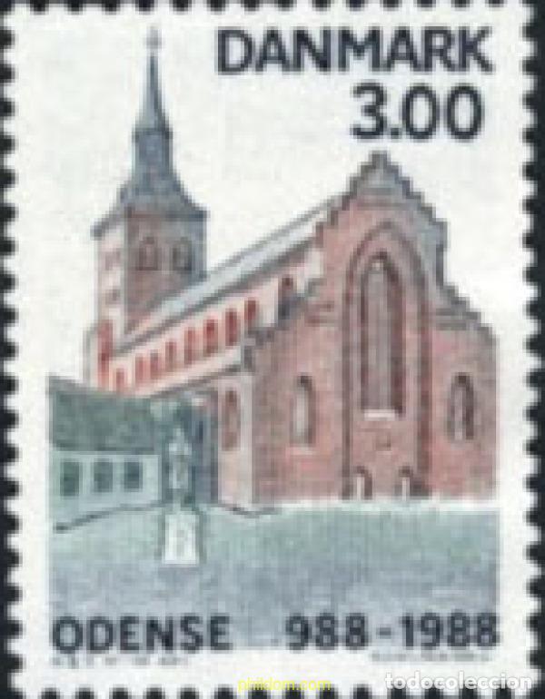 Sellos: 144406 MNH DINAMARCA 1988 MILENARIO DE LA CIUDAD DE ODENSE