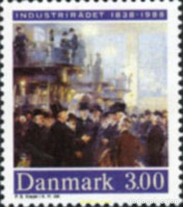 Sellos: 144418 MNH DINAMARCA 1988 150 ANIVERSARIO DE LA FEDERACION DANESA DE LA INDUSTRIA