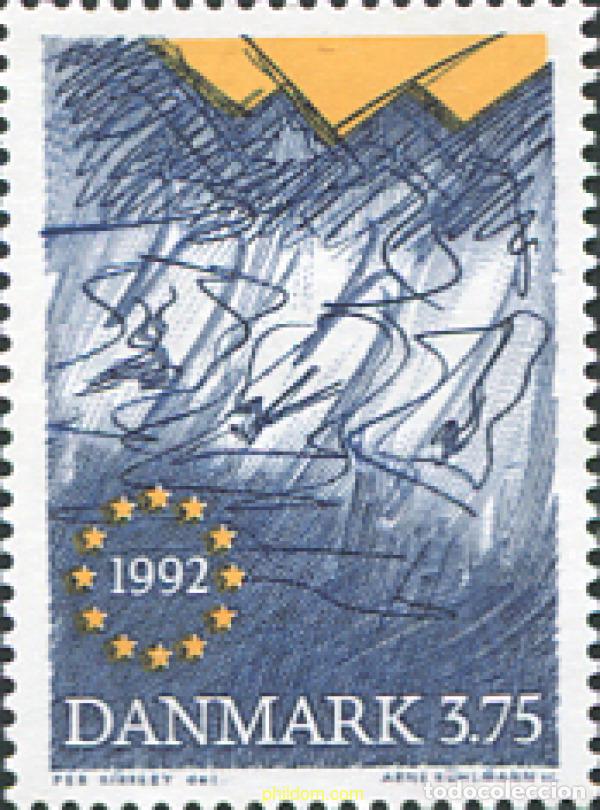 Sellos: 151284 MNH DINAMARCA 1992 MERCADO UNICO EUROPEO