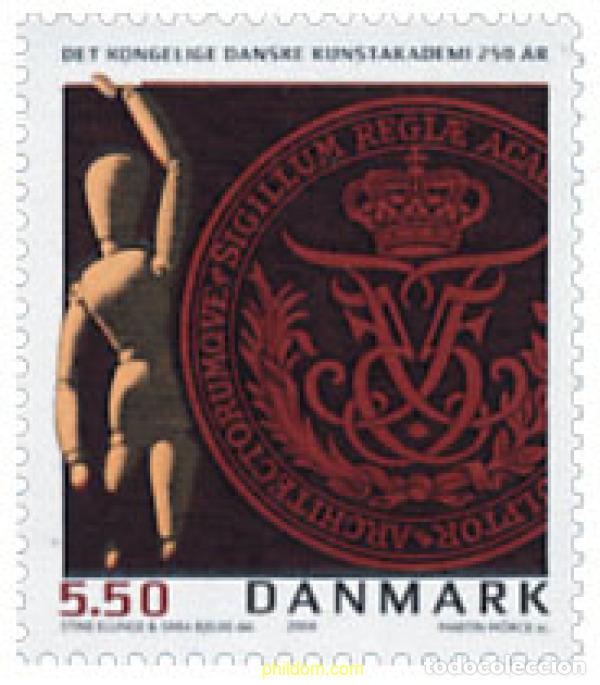 Sellos: 151682 MNH DINAMARCA 2004 250 ANIVERSARIO DE LA ACADEMIA DE BELLAS ARTES