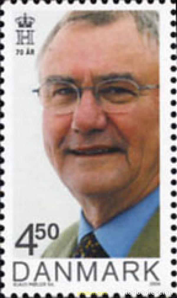Sellos: 152339 MNH DINAMARCA 2004 70 ANIVERSARIO DEL PRINCIPE HENRIK