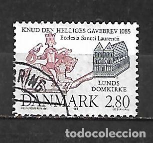 Sellos: 1985: IX Centenario de la donaci&oacute;n del rey San Canuto a la Catedral de Lund (usado)