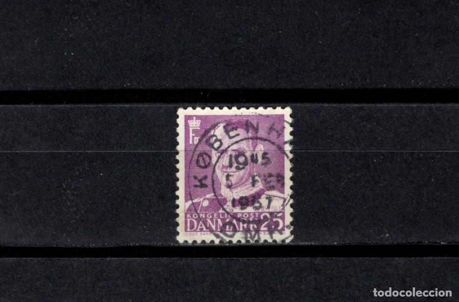 Sellos: Sello usado. Serie b&aacute;sica Federico IX. Sello de 25 Ore. 1952. Yvert 358.