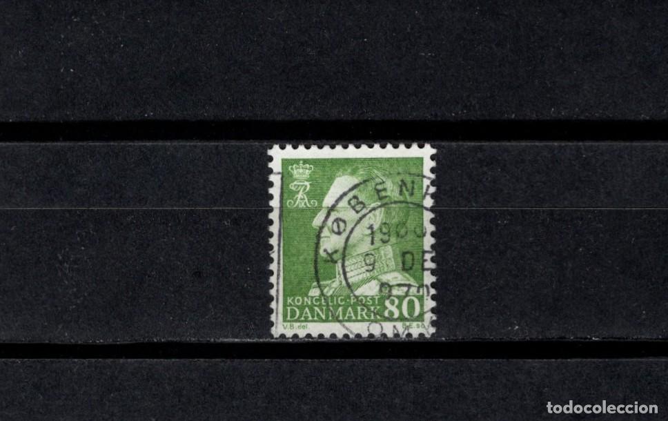 Sellos: Sello usado. Serie b&aacute;sica Federico IX. Sello de 80 Ore. Matasello muy claro. 1967. Yvert 465.