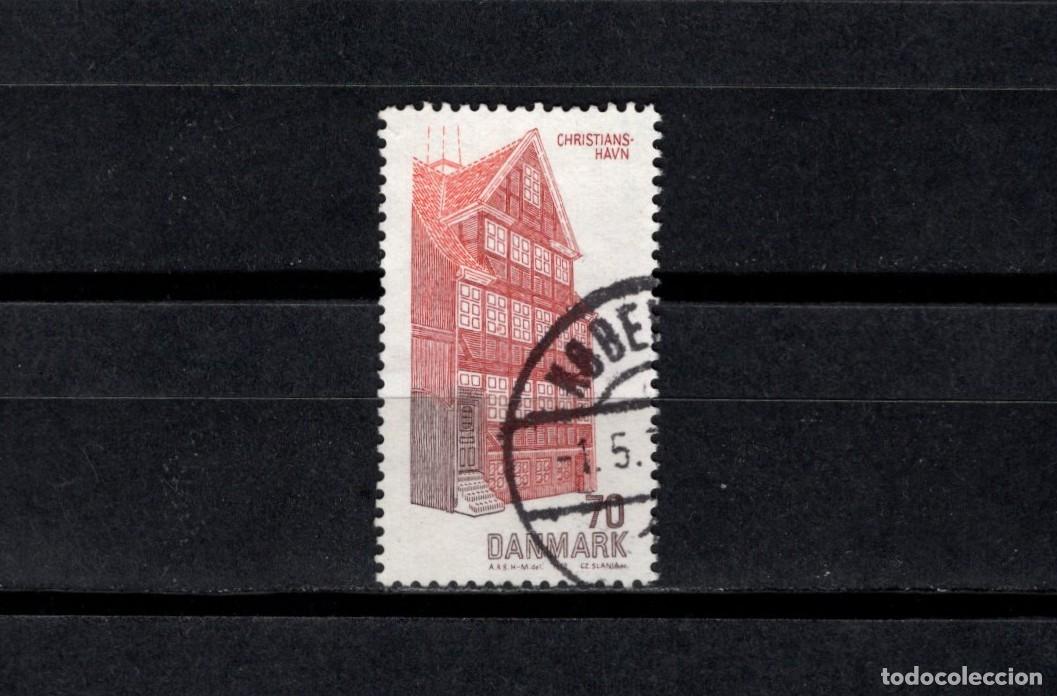 Sellos: Sello usado. Arqutectura n&oacute;rdica. casa en Christianshavn (Copenhague). 1972. Yvert 536.