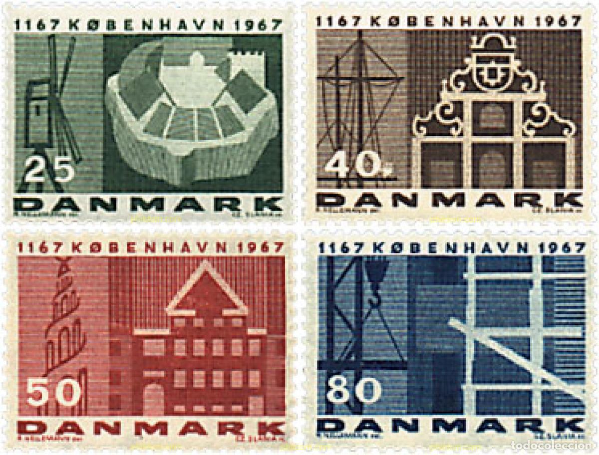 Sellos: 95972 MNH DINAMARCA 1967 800 ANIVERSARIO DE COPENHAGUE