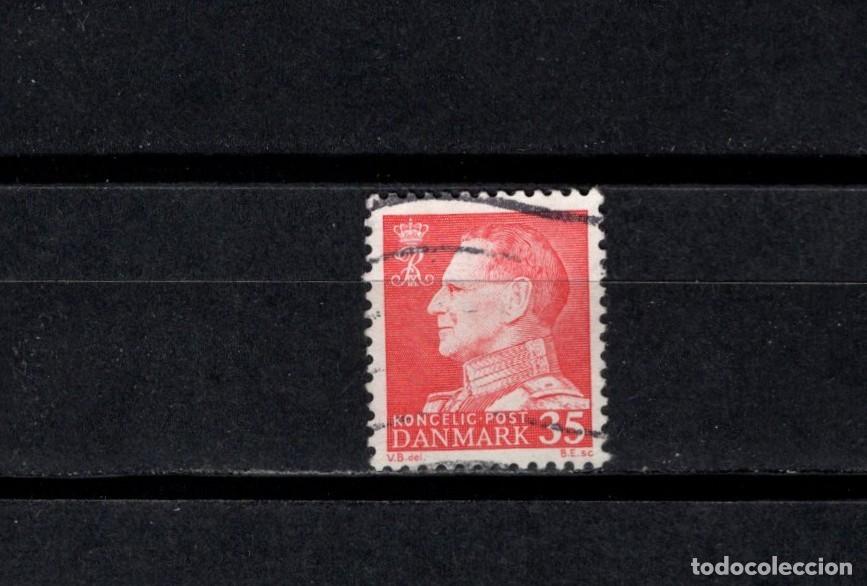 Sellos: Sello usado. Serie b&aacute;sica Federico IX. Sello de 35 Ore. 1963. Yvert 421.