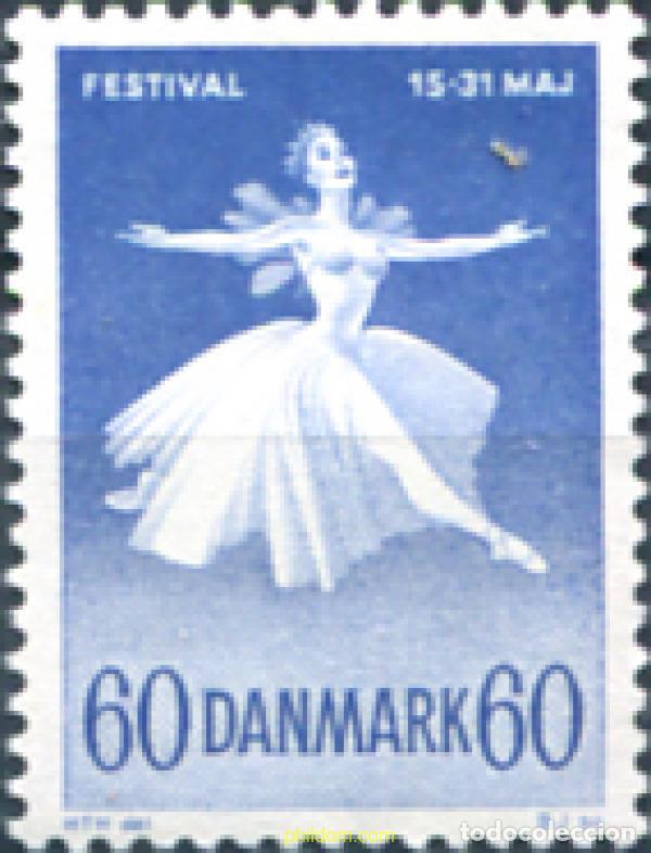 Sellos: 143589 MNH DINAMARCA 1962 BALLET NACIONAL Y FESTIVAL DE MUSICA EN COPENHAGUE