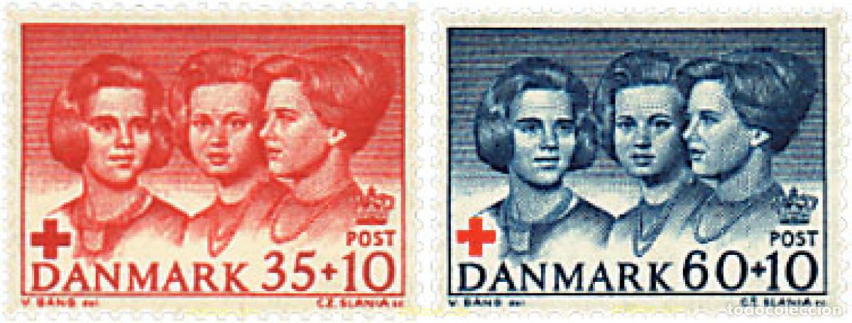 Sellos: 95965 MNH DINAMARCA 1964 PRO CRUZ ROJA